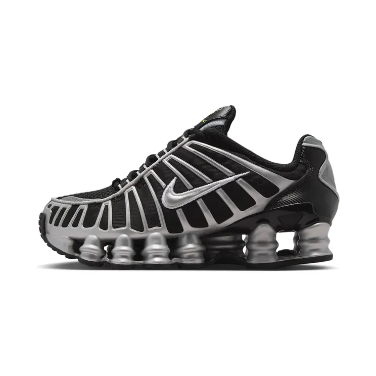 Nike Shox “Black / Volt Ice / Photon Dust / Metallic Silver” (IQ0314-010)