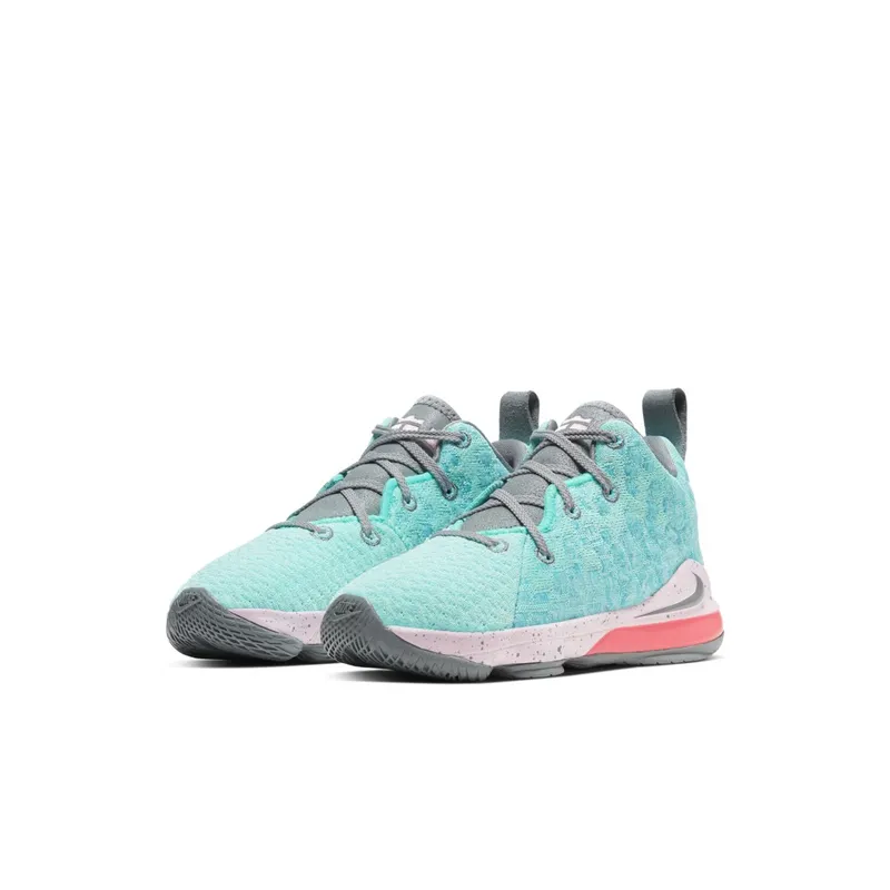 Nike LeBron 17 South Beach (PS) Light Aqua/Particle Grey (BQ5595-444)