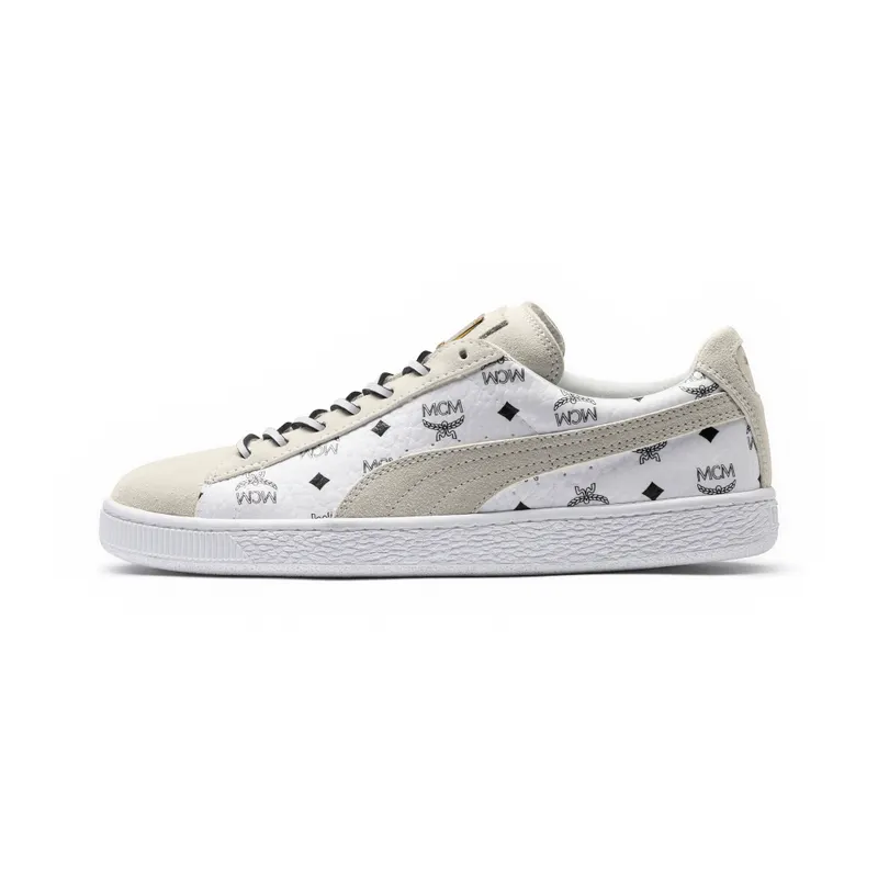 Puma  Suede Classic MCM (White) Whisper White/Puma Black (366299-02)