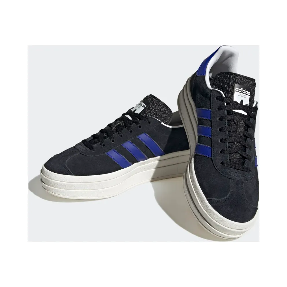 Adidas Gazelle Bold Core Black / Lucid Blue / Gold Metallic (HQ4408)