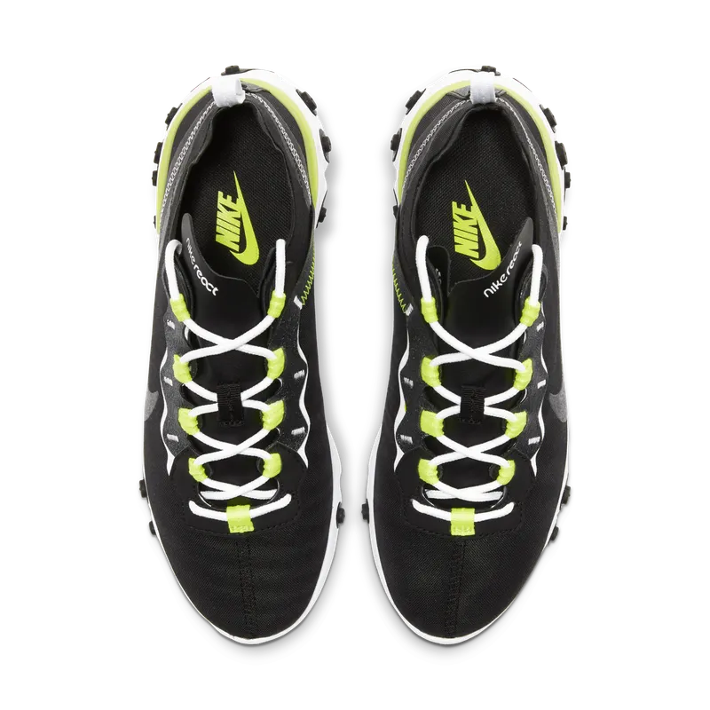 Nike React Element 55 Black Lemon Venom (W) Black/Lemon Venom-White (CN3591-001)