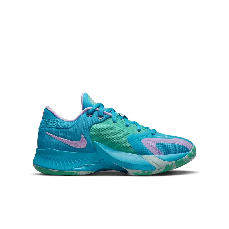 Nike ZOOM FREAK 4 GS “Laser Blue/Light Menta/Glacier Blue/Lilac” (DQ0553-400)