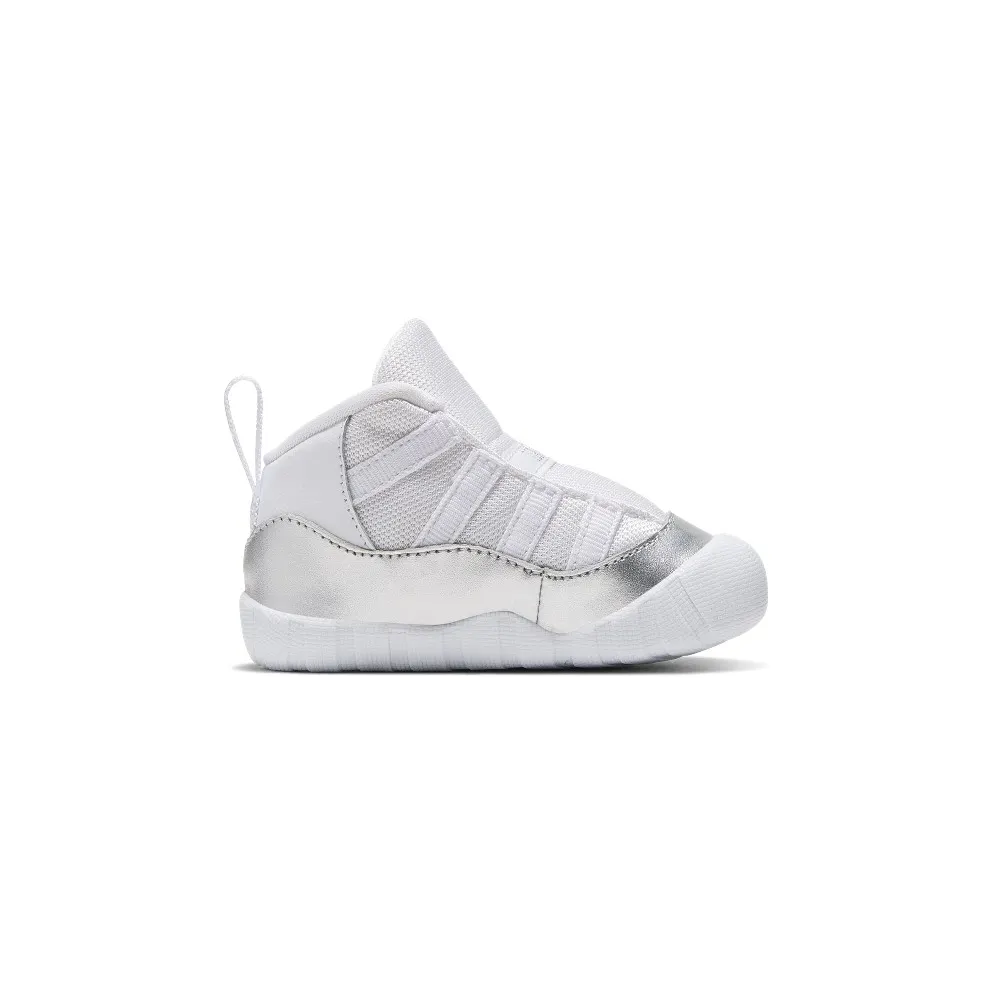 Jordan 11 Crib Bootie White Platinum (I) White/Metallic Platinum-White (CI6165-100)