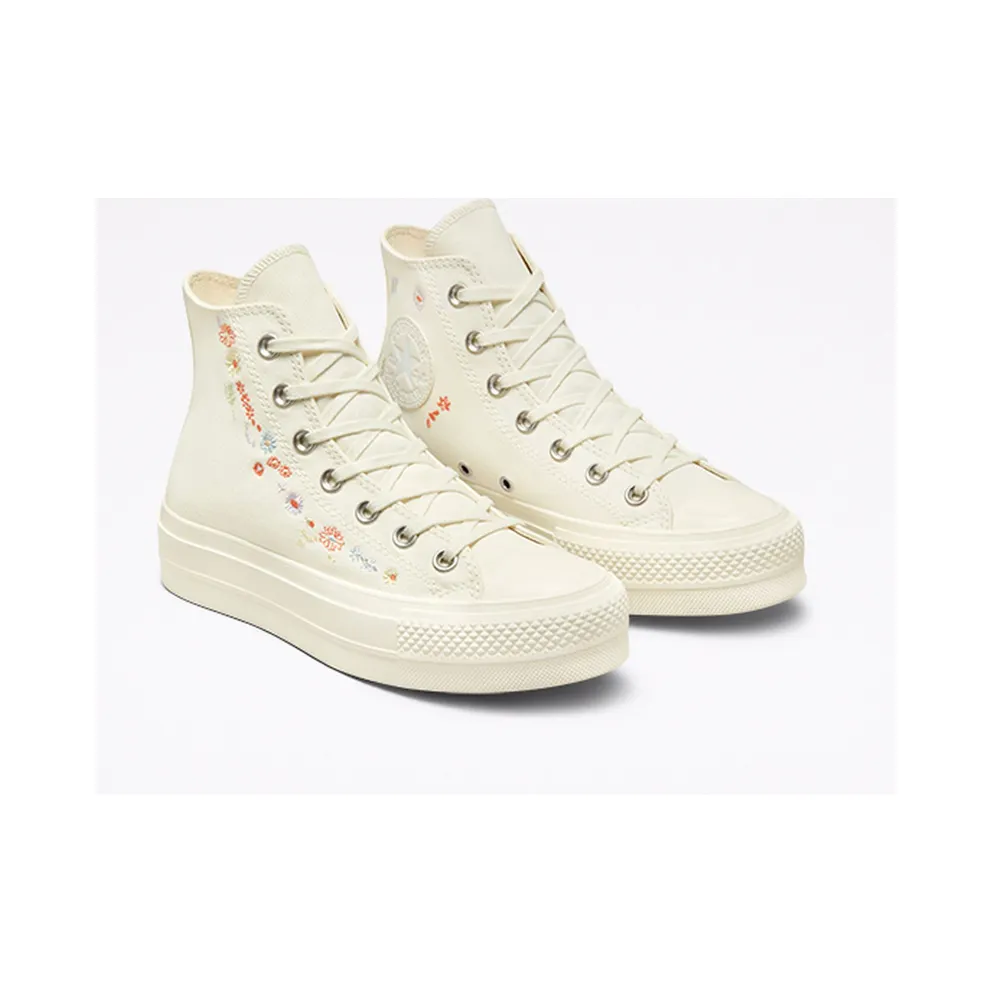 Converse Chuck Taylor All Star Lift Platform Embroidered Floral Egret/multi/egret (A01586C)