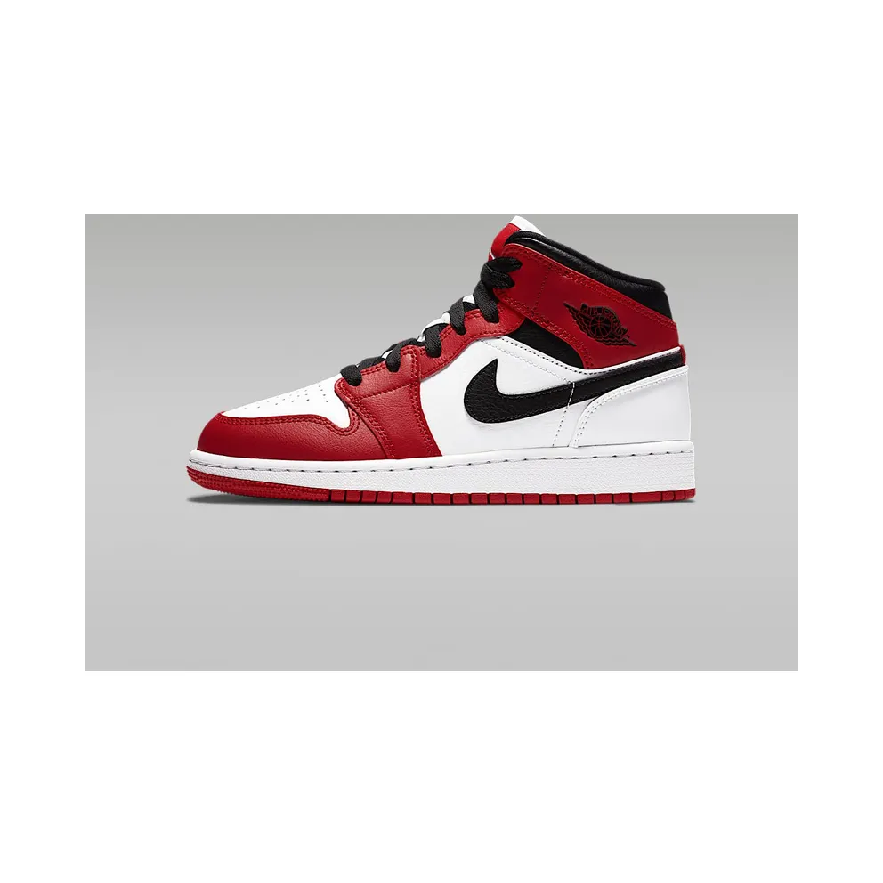 Air Jordan 1 Mid ‘Chicago’ (GS) (2020) (554725-173)