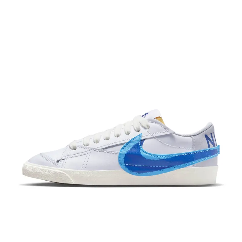 Nike Blazer Low 77 Jumbo Double Swoosh White University Blue (FN3413-100)