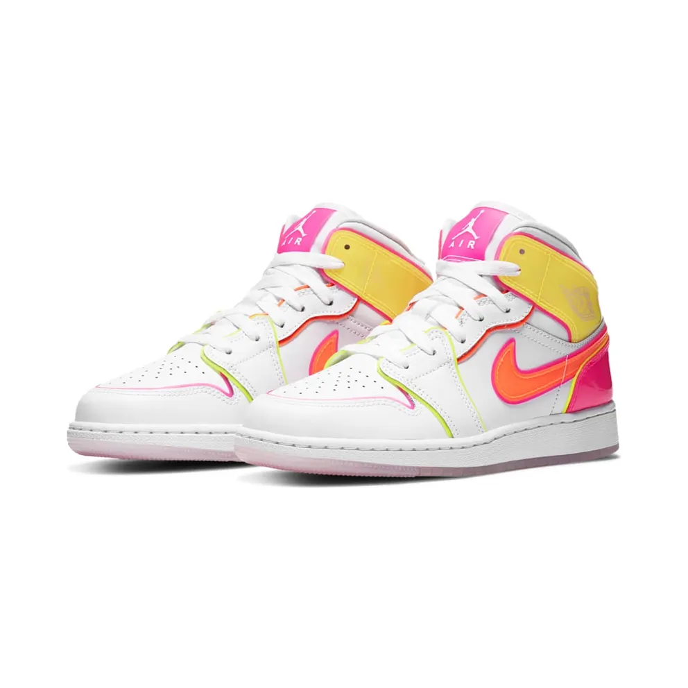 Air Jordan 1 Mid SE Edge Glow (GS) (2020) (CV4611-100)