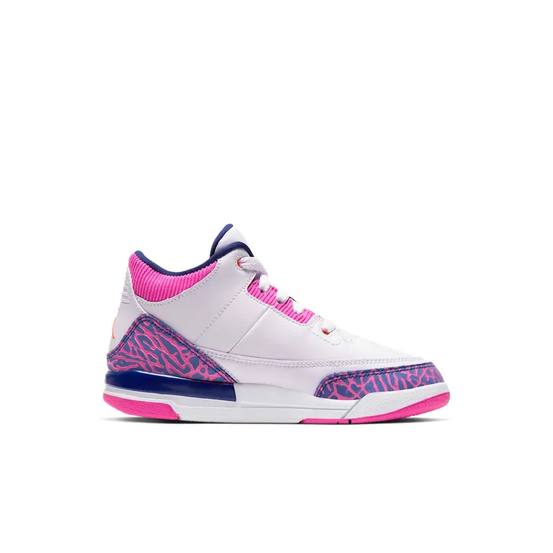 Jordan 3 Retro Barely Grape (PS) Barely Grape/Hyper Crimson-Fire Pink (441141-500)