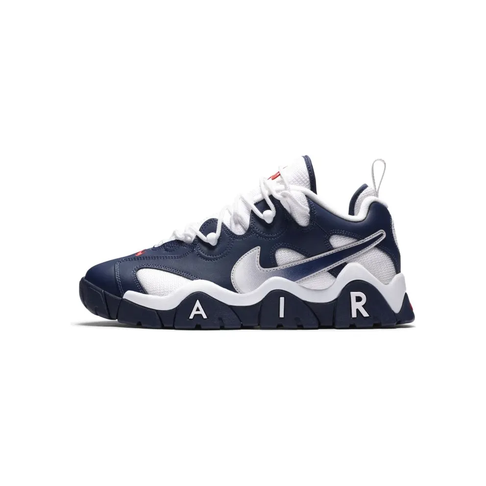 Nike Air Barrage Low USA (2020) Midnight Navy/White-University Red-Metallic Silver (CN0060-400)