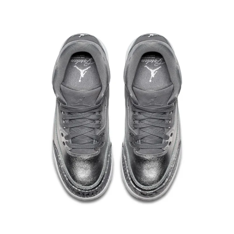 Jordan 3 Retro Premium Heiress Metallic Silver (GS) Metallic Silver/Cool Grey-White (AA1243-020)