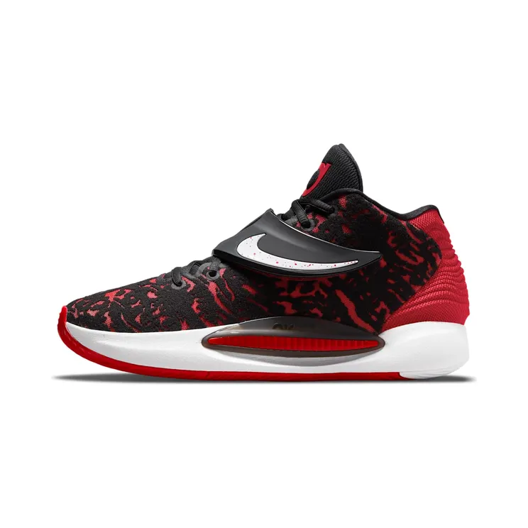 Nike KD14 “Black / White / University Red” (CW3935-006)