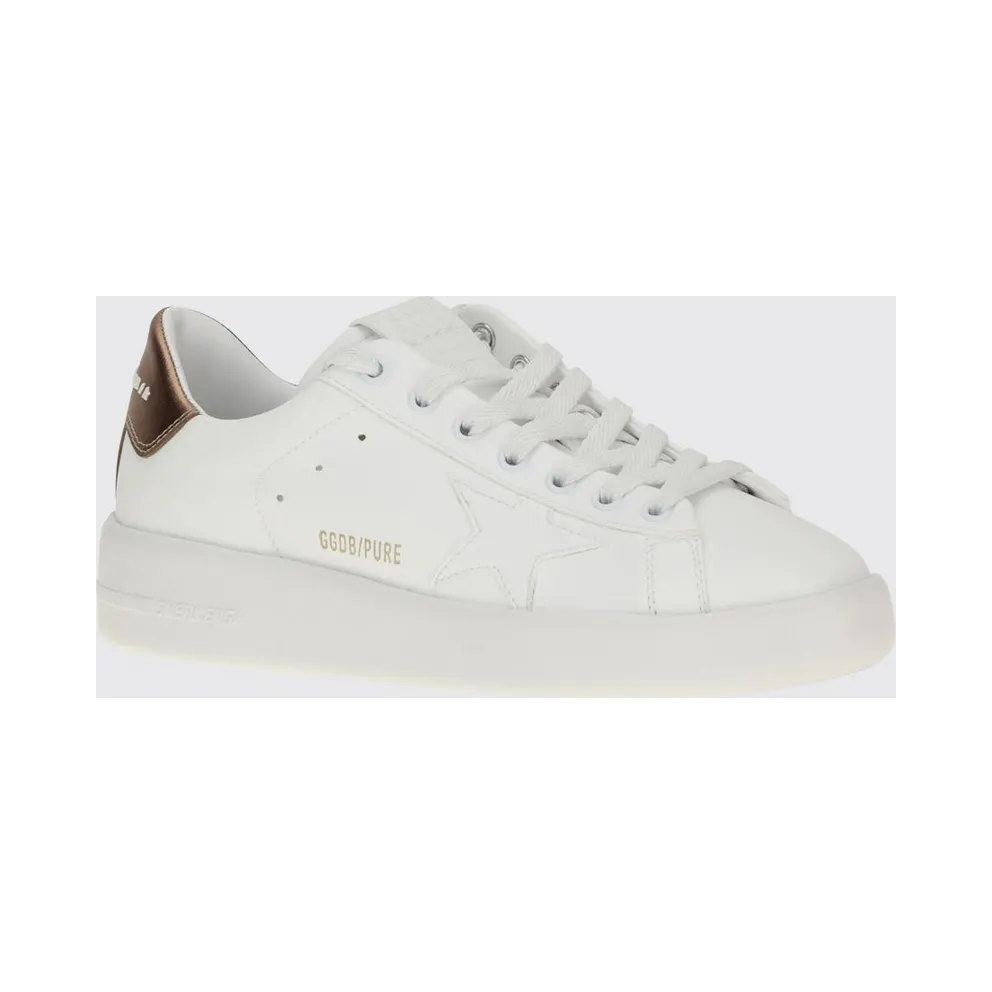 Golden goose Pure-Star Bicolor Smooth Calf Leather Sneakers with Rear Logo White (GWF00197F00469911508)