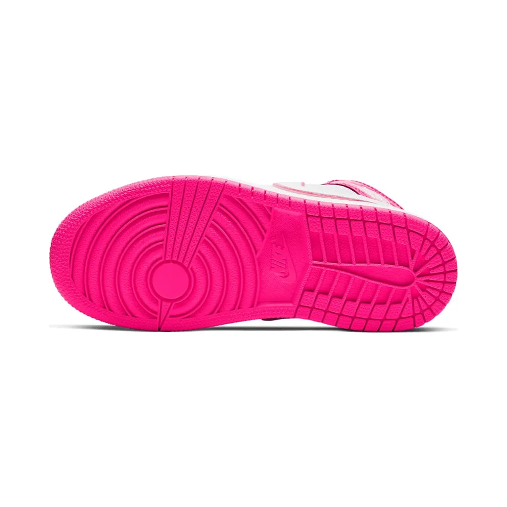 Jordan 1 Mid Hyper Pink White (PS) Hyper Pink/White-White (640737-611)