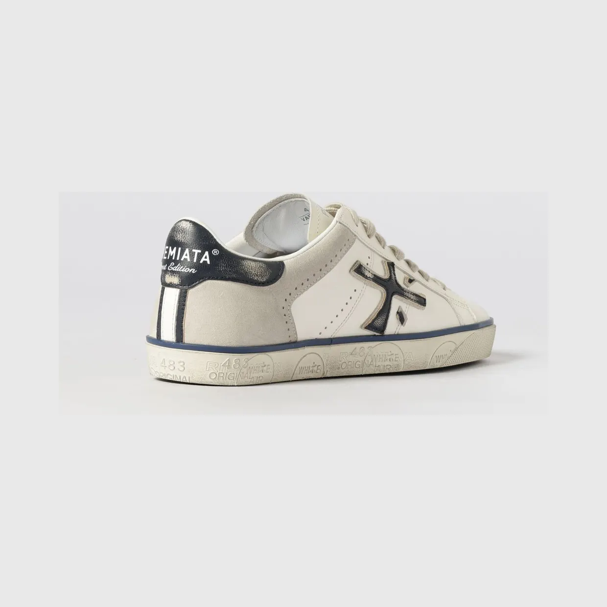 Premiata Steven Suede Sneakers White 2 (STEVEN7285) (2)