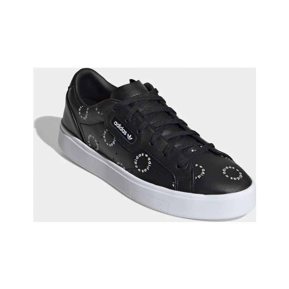 adidas Sleek Core Black / Cloud White / Semi Flash Red (FW2066)