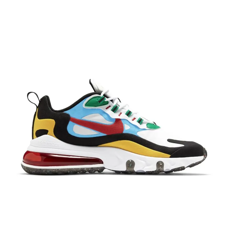 Nike Air Max 270 React Multi-Color White/University Red-White (DA2610-161)