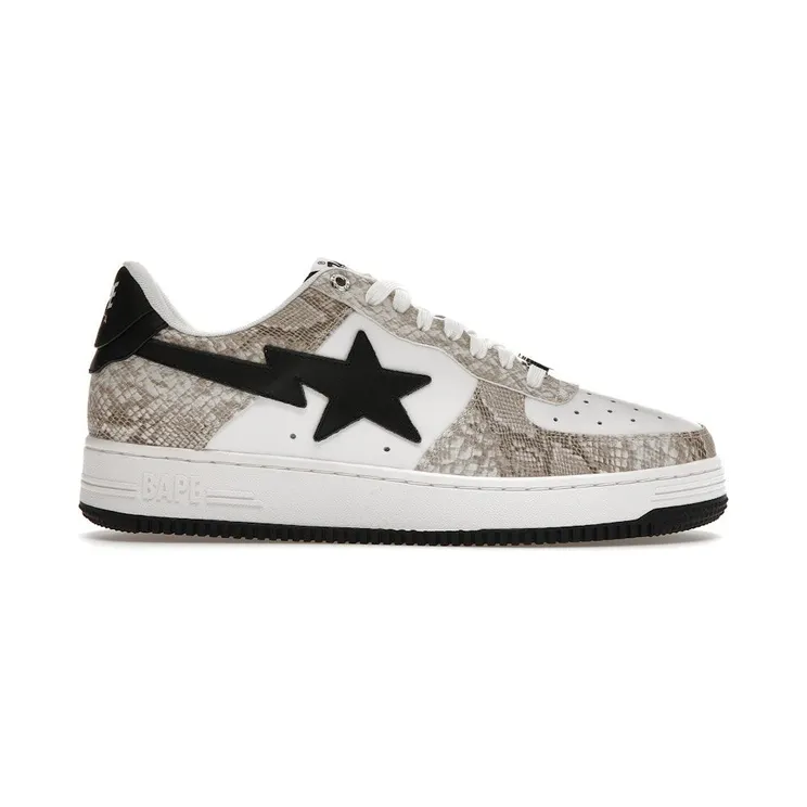 A Bathing Ape Bape Sta Snake Skin Beige (001FWI801009M_BEI)