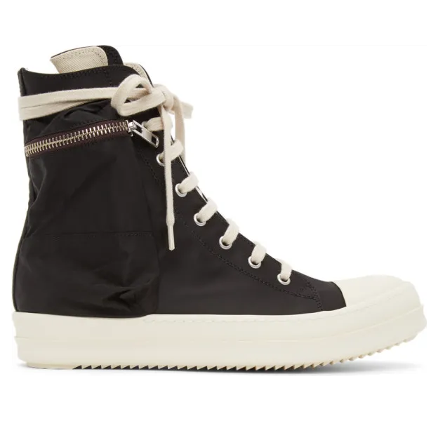 Rick Owens Drkshdw Black Cargo High Sneakers (DS21S2801 CNP)