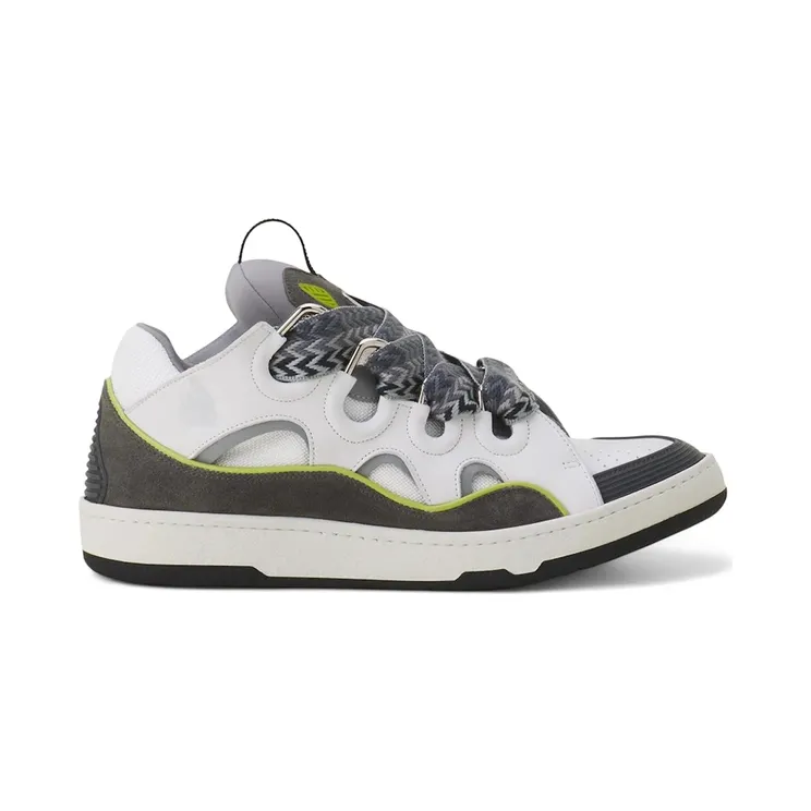 Lanvin Leather Curb White Grey (FU-SKDK12-BICO-E250013)