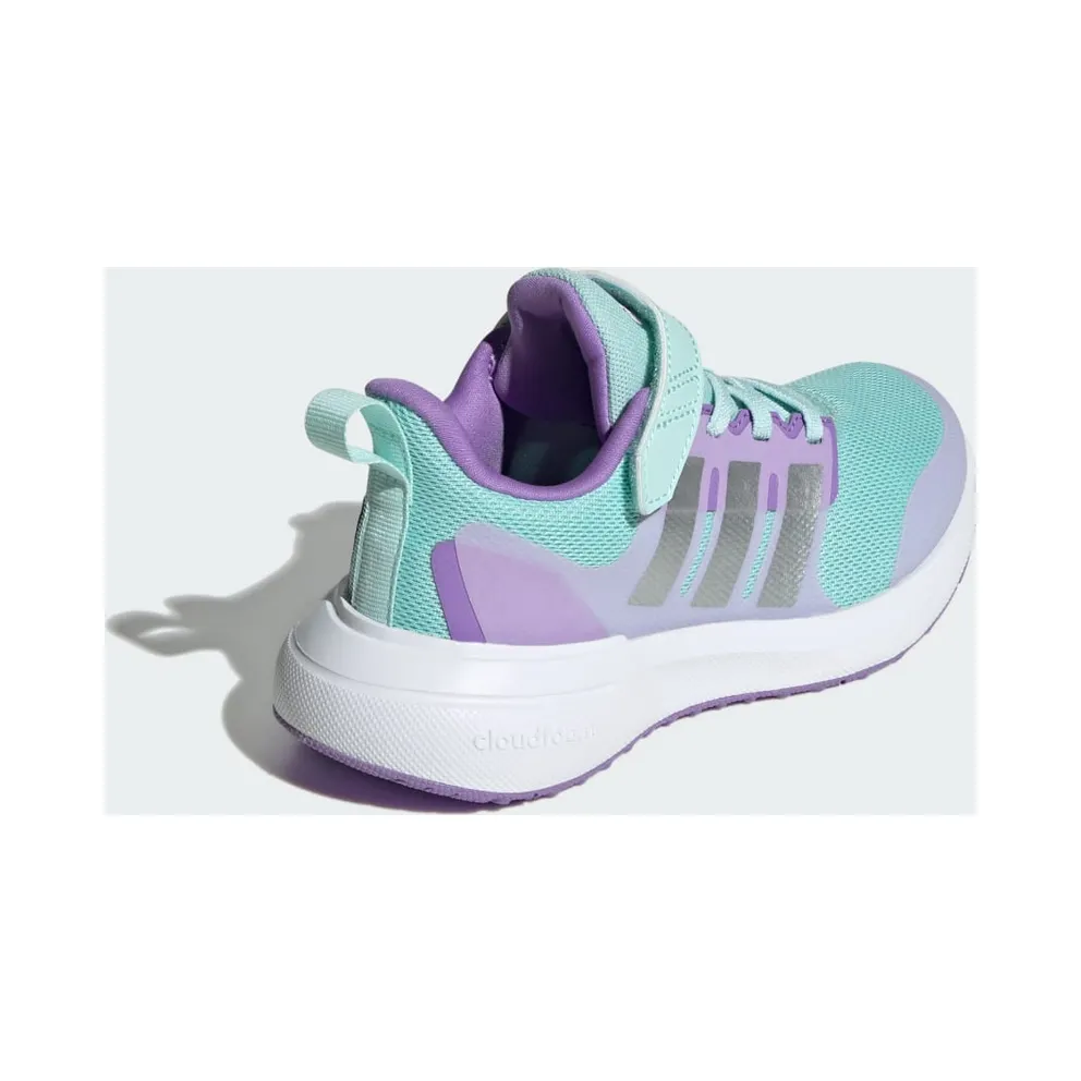 Adidas FortaRun 2.0 Cloudfoam Elastic Lace Top Strap Semi Flash Aqua / Silver Metallic / Orchid Fusion (ID2359)