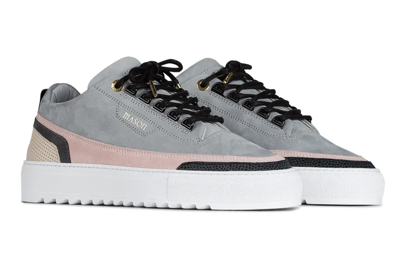 Mason Garments Firenze Nubuck/Suede/Stamp Cement/Pink/Creme/Black (FW20-15D)