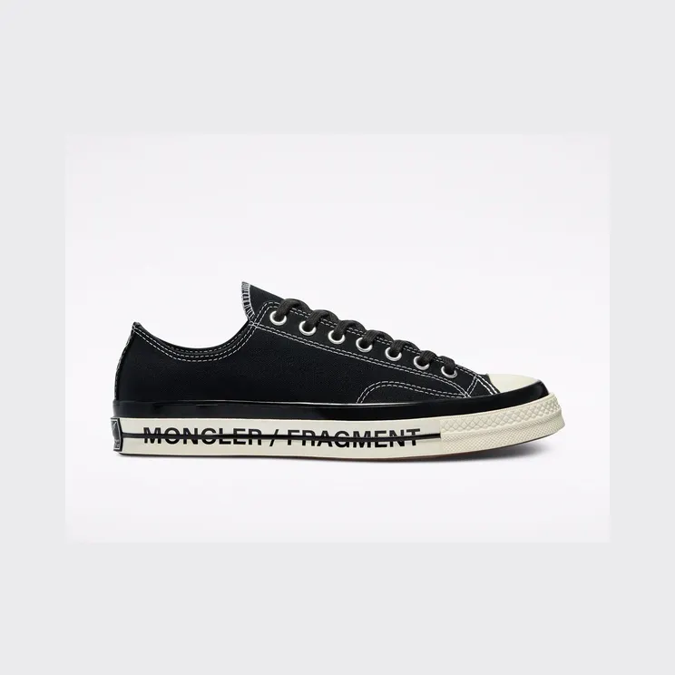 Converse 7 Moncler Frgmt + Converse Chuck 70 Black/Black/egret (172320C)