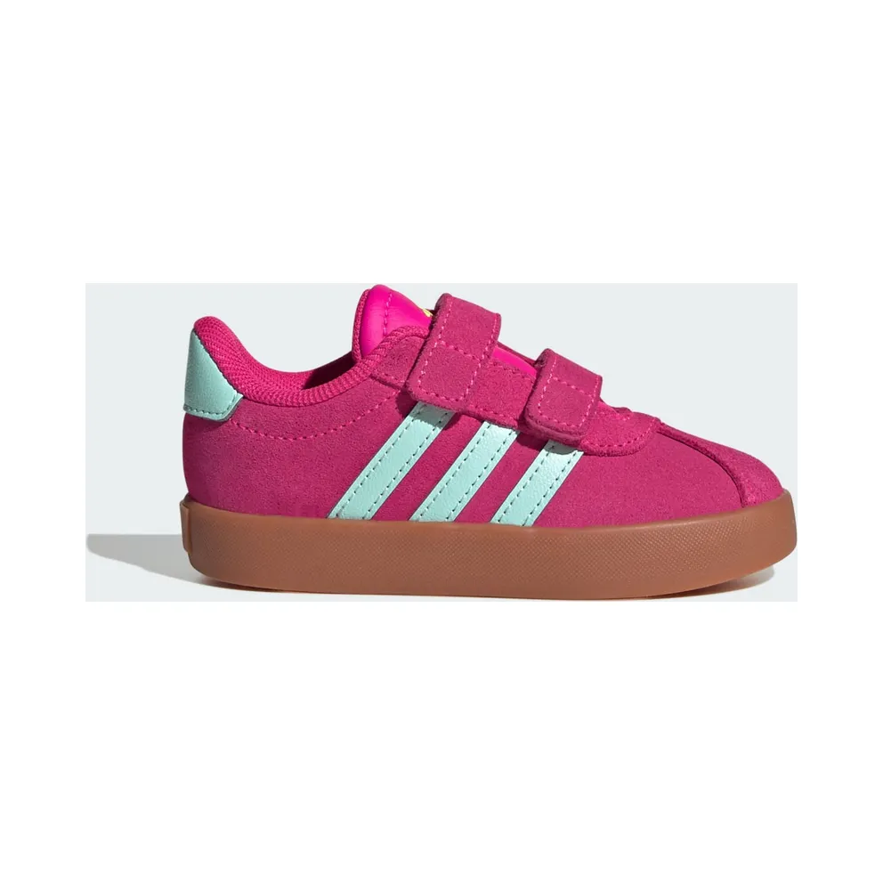 adidas VL Court 3.0 Shock Pink Semi Flash Aqua Lucid Lemon (JS5014)