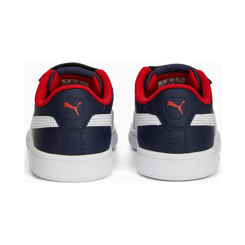 Puma Smash 3.0 Leather V White/Blue/Red (392033-04)