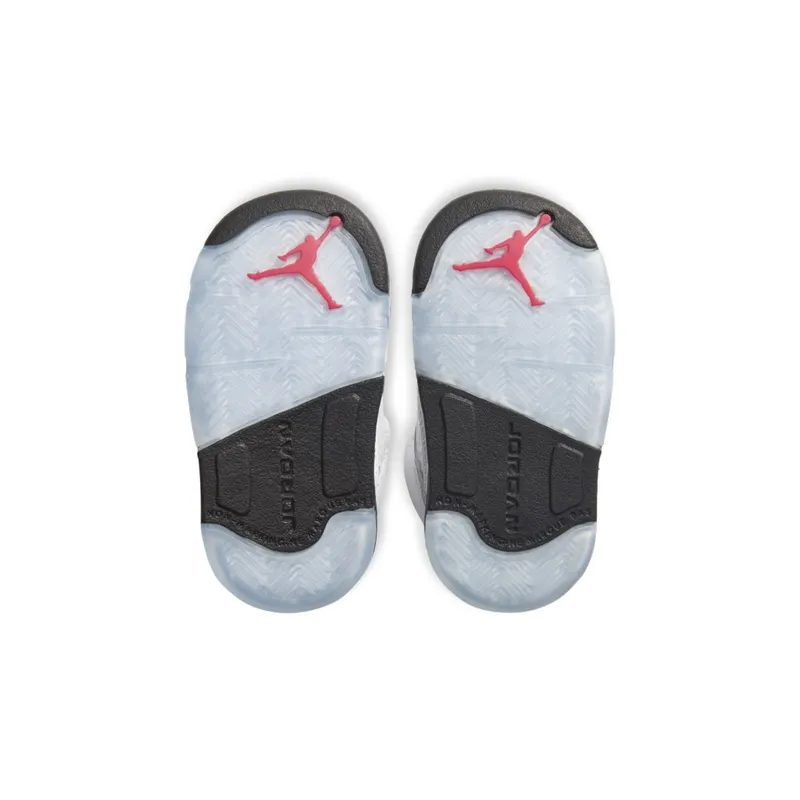 Air Jordan V 5 Retro Fire Red Silver Tongue (TD) (2020) (440890-102)