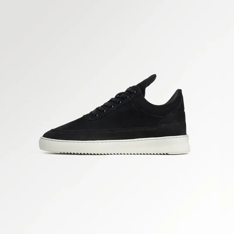 Filling Pieces Low Top Ripple Nubuck Black