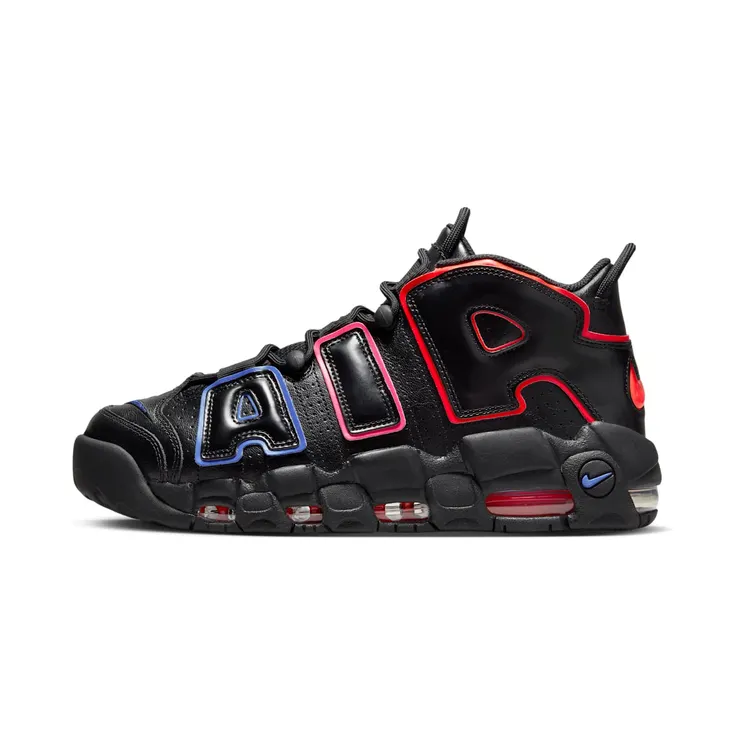 Nike Air More Uptempo Electric “Black / Racer Blue / Hyper Pink / Bright Crimson” (FD0729-001)