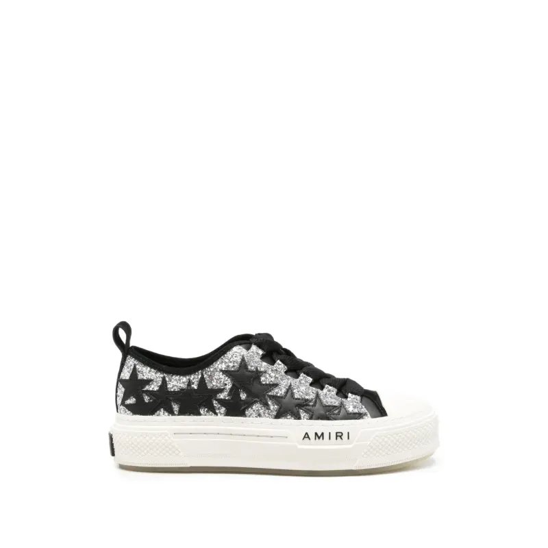 AMIRI Glitter Stars Court – Silver (AW426SN0050025)