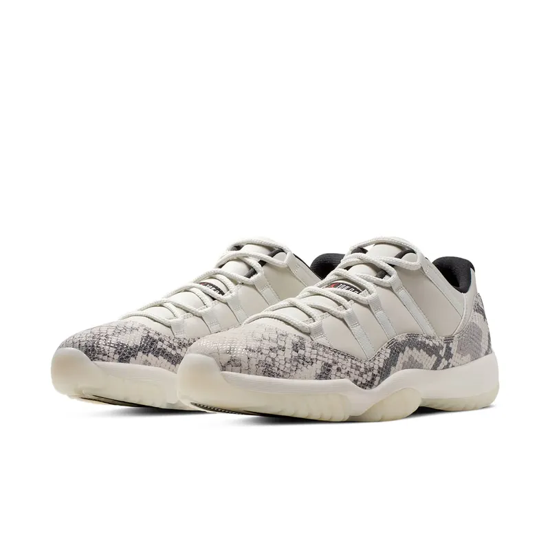 Jordan 11 Retro Low Snake Light Bone Light Bone/Smoke Grey-White-Black (CD6846-002)