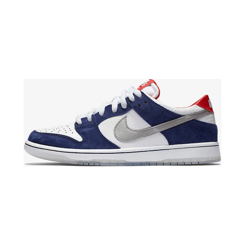 Nike Dunk SB Low Ishod Wair “BMW” Deep Royal Blue/Metallic Silver-University Red-Metallic Silver (839685-416)