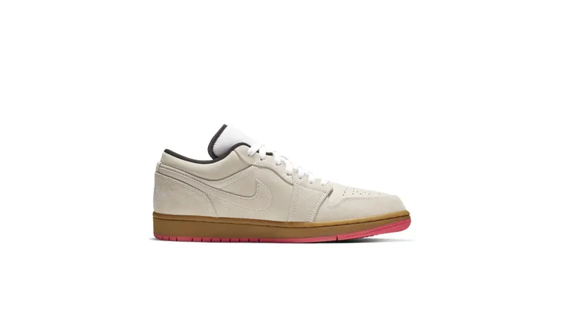 Jordan 1 Low White Gum Hyper Pink White/White-Gum Yellow-Hyper Pink (553558-119)