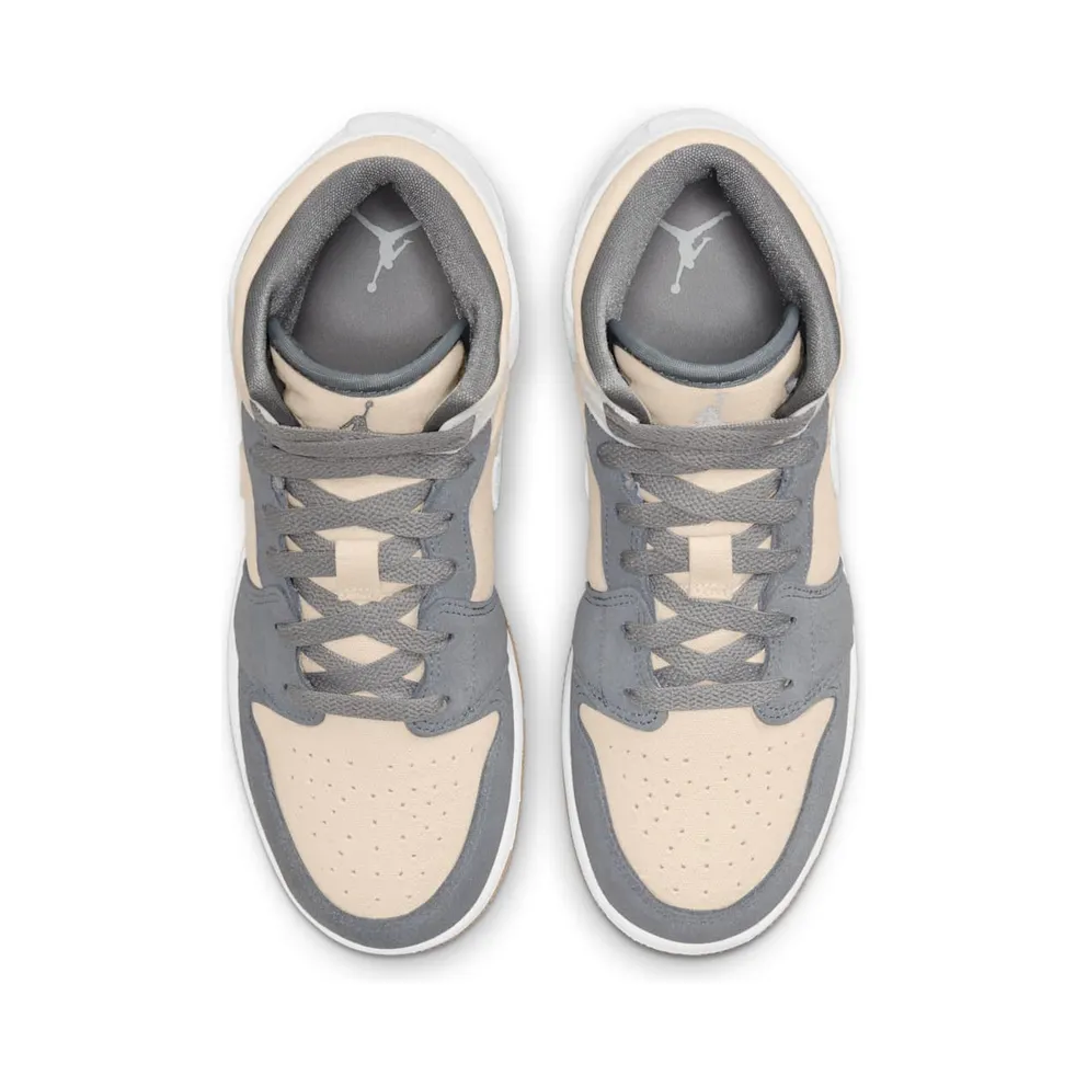 Jordan 1 Mid SE Coconut Milk Particle Grey (GS) (DN4346-100)
