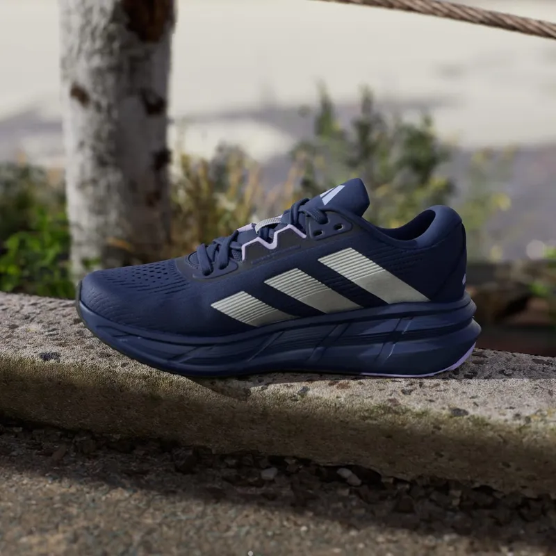 Adidas Questar 3 Running Shoes Tech Indigo / Silver Metallic / Glow Purple (JP6598)