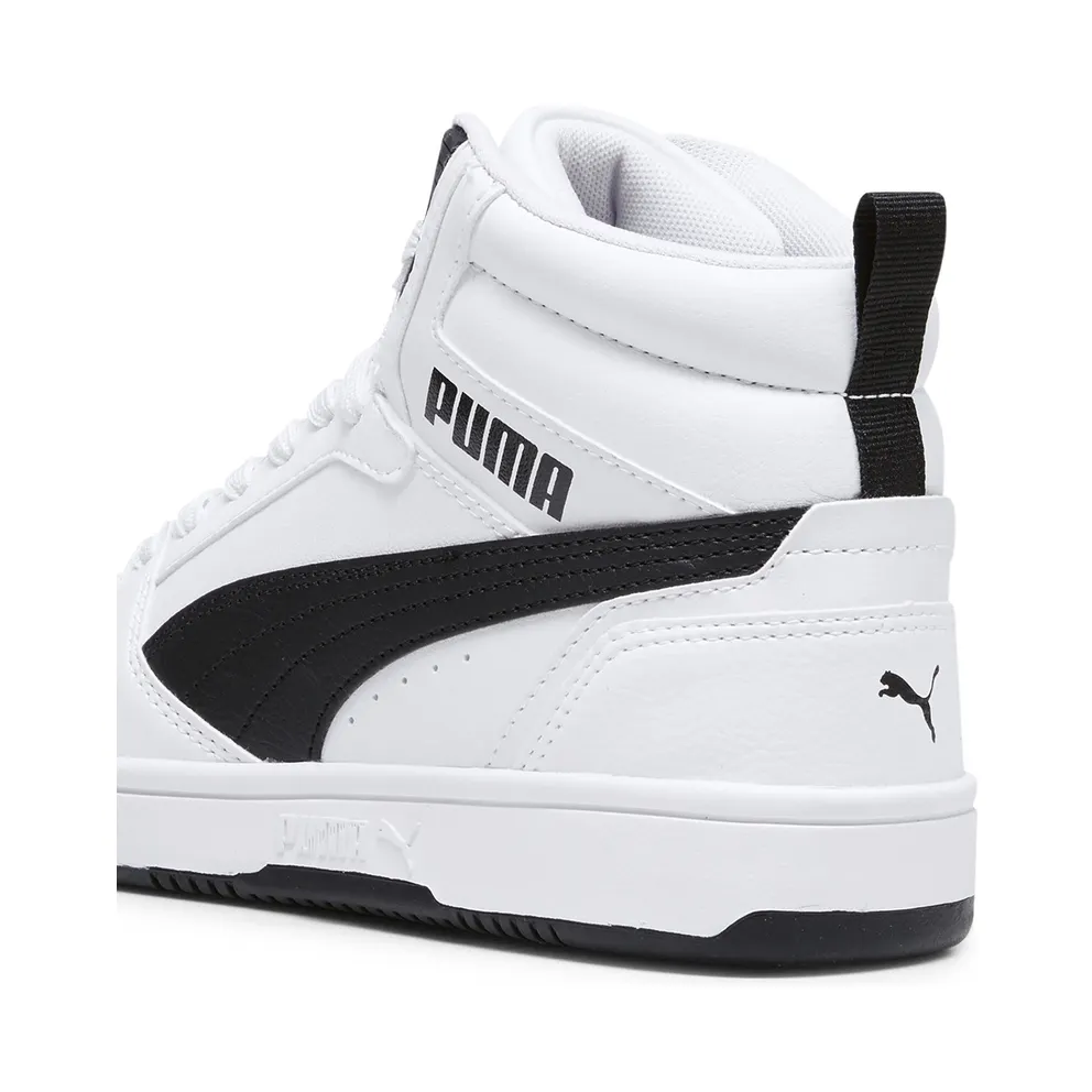 Puma Rebound V6 Mid “Puma White / Puma Black” (393831_02)