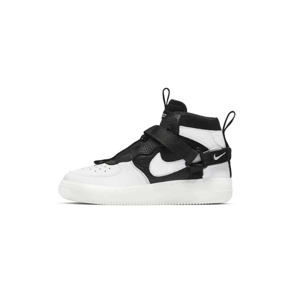 Nike Air Force 1 Utility Mid Orca (GS) Off White/Black-White (AQ3693-100)