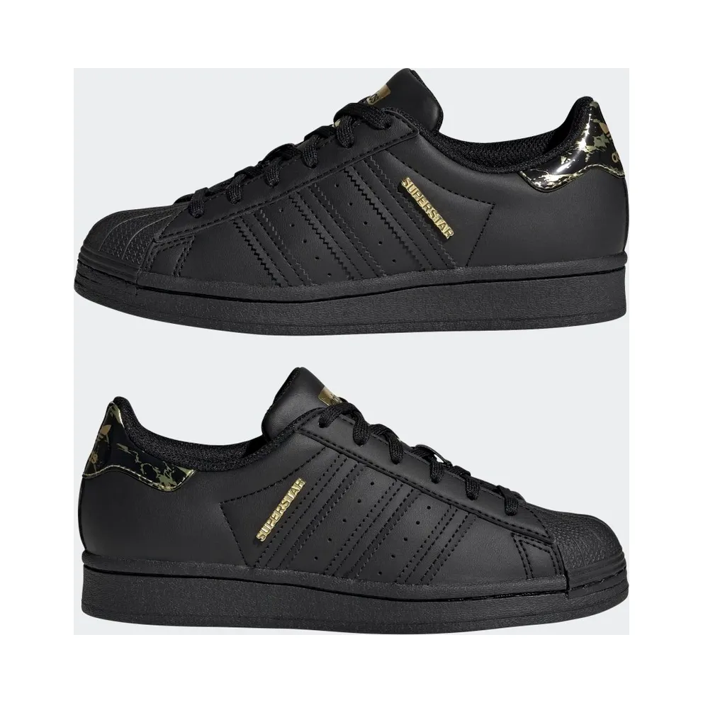 adidas Superstar Core Black / Core Black / Gold Metallic (H03992)