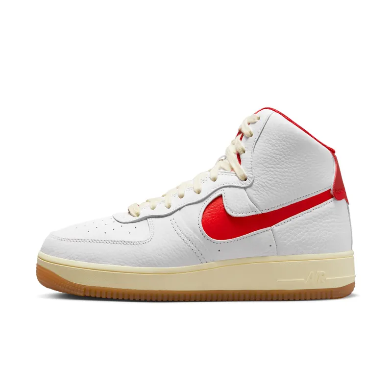 Nike Air Force 1 High Sculpt “White / Gym Red / Alabaster / Light Crimson” (FN3500-100)