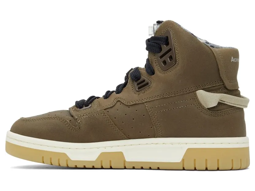 Acne Studios Brown Suede High-Top Sneakers (AD0410-) (3)