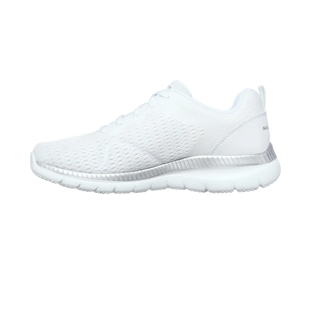 Skechers Bountiful – Quick Path – White / Silver – “White” (12607 WSL)