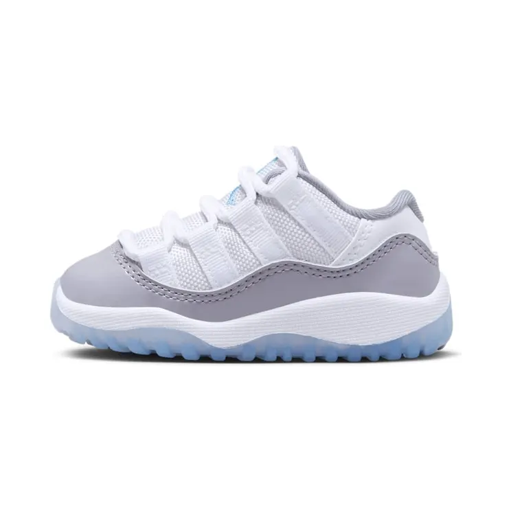 Jordan 11 Retro Low “White / Cement Grey / University Blue” (505836-140)