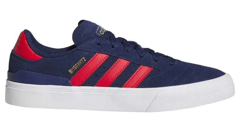 adidas Busenitz Vulc II Dark Blue Better Scarlet Gold Metallic (JH8130)