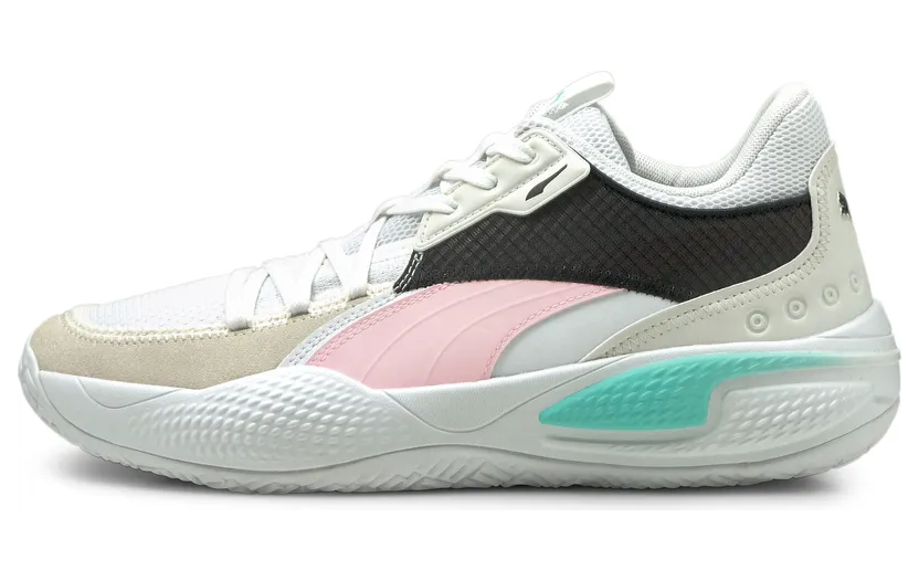 Puma Court Rider Summer Days basketbalschoenen Wit/Roze (195662-02)