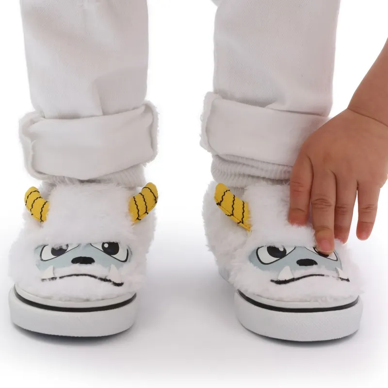 VANS Slip-on Yeti Velcro Toddler Shoes White (VN0A5KXO8CG)