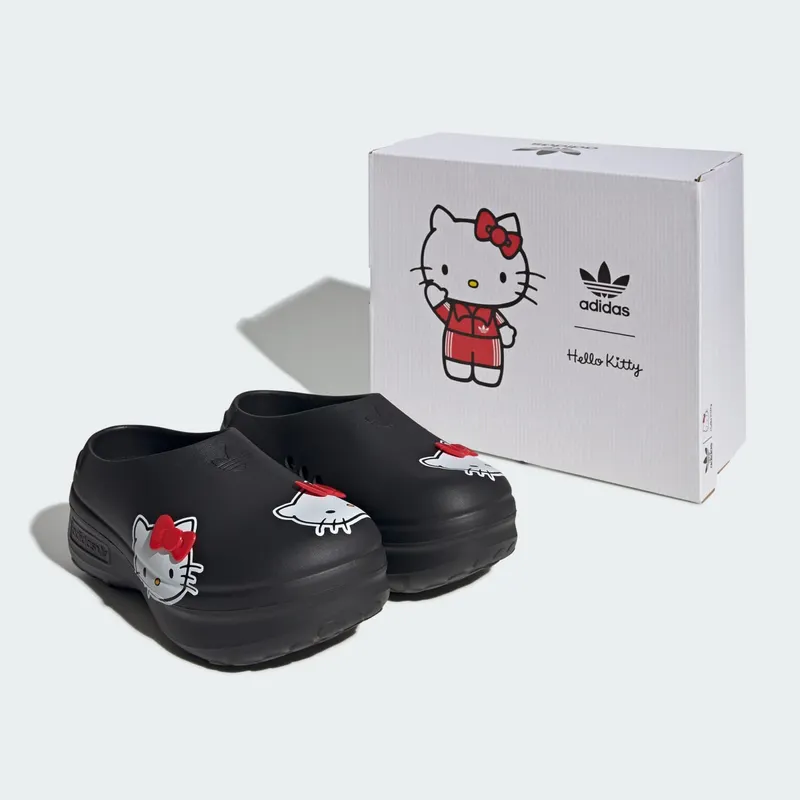 adidas adiFOM Stan Smith Mules Hello Kitty Core Black Red Cloud White (IH0280)