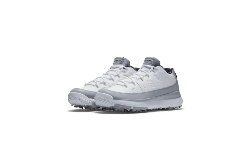Jordan 9 Retro Golf Cleat Wolf Grey White/Black-Wolf Grey (833798-103)