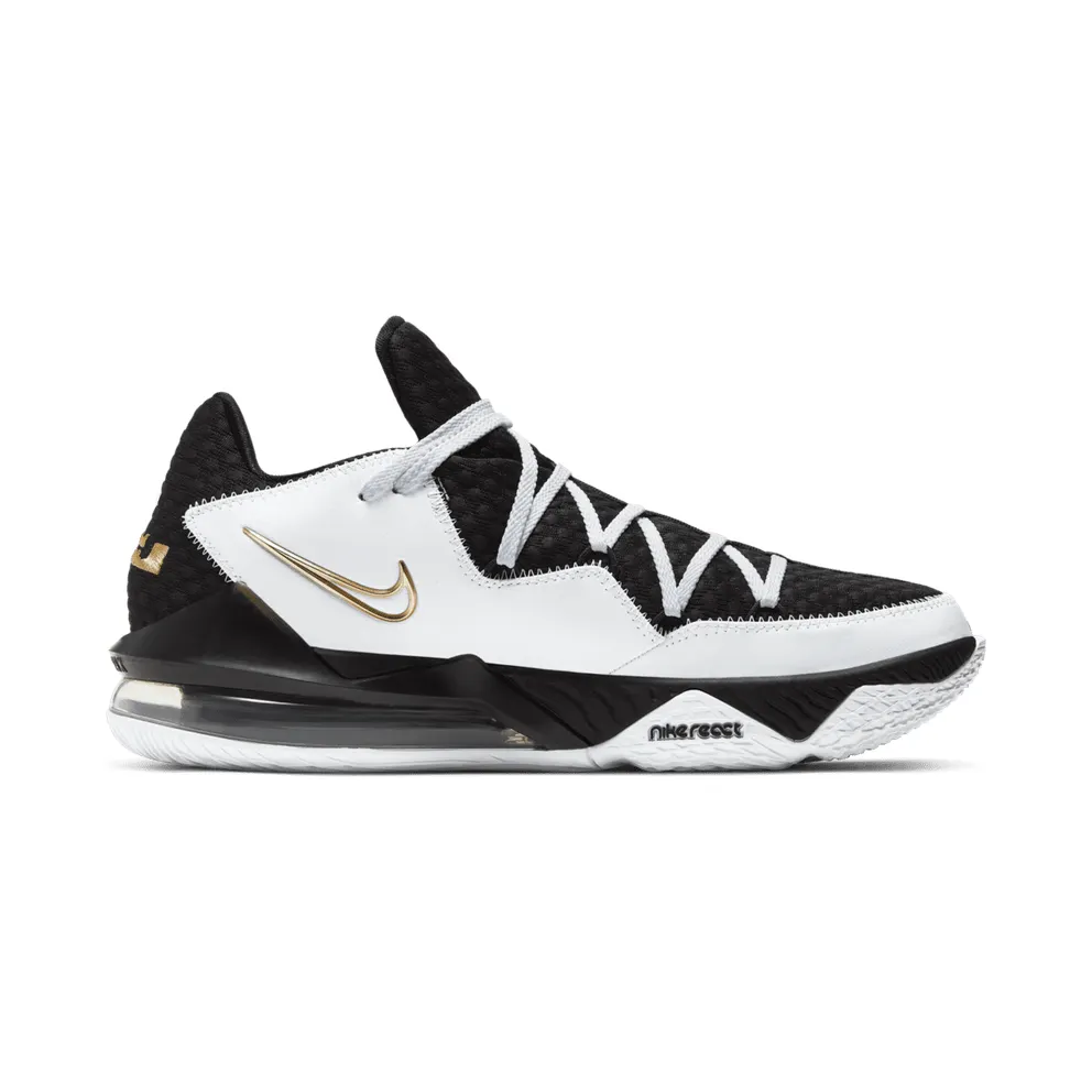 Nike LeBron 17 Low White Metallic Gold White/Metallic Gold-Black (CD5007-101)